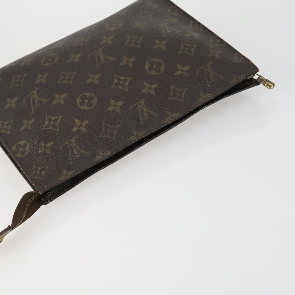 LOUIS VUITTON Monogram Clutch Bag 2 Set LV Auth ka418