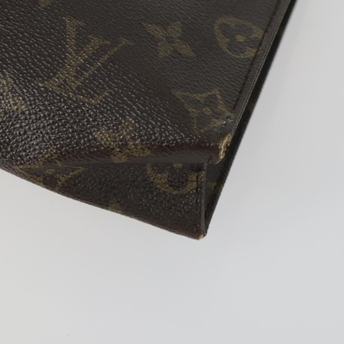 LOUIS VUITTON Monogram Clutch Bag 2 Set LV Auth ka418