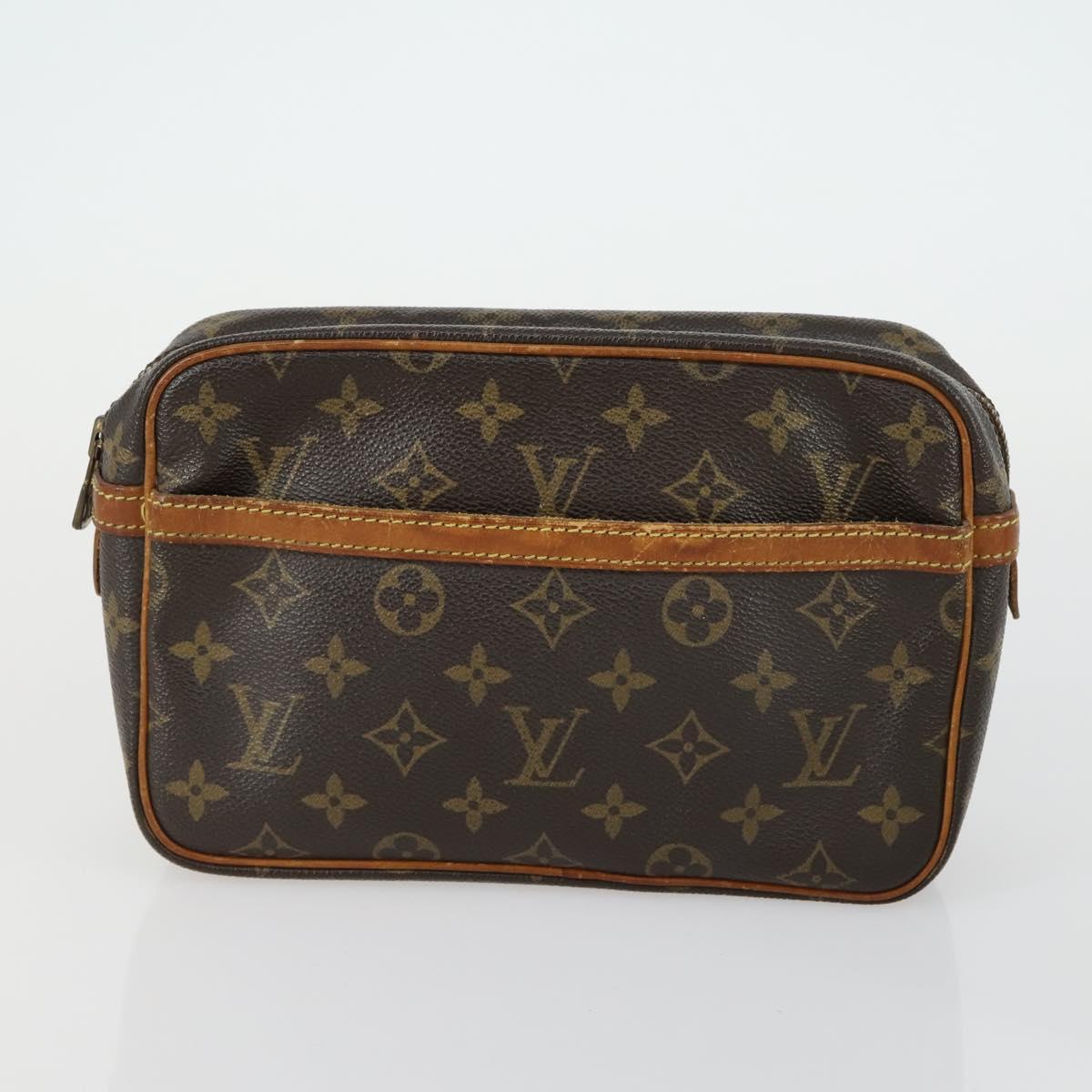 LOUIS VUITTON Monogram Clutch Bag 2 Set LV Auth ka418