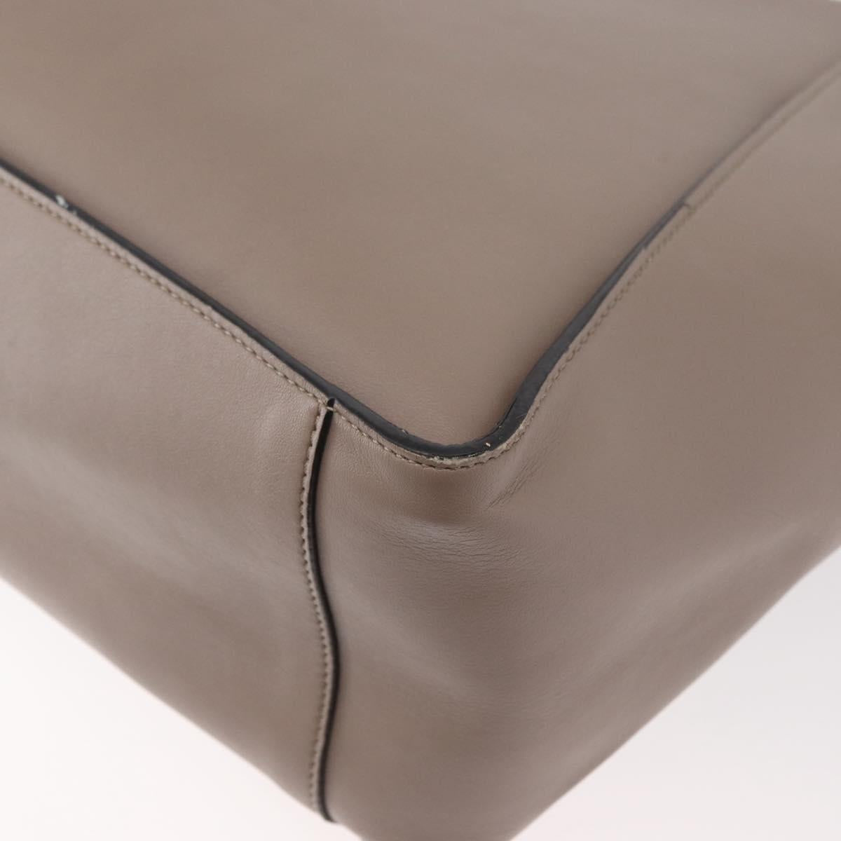 Stella MacCartney Shoulder Bag Leather Beige Auth ka4182
