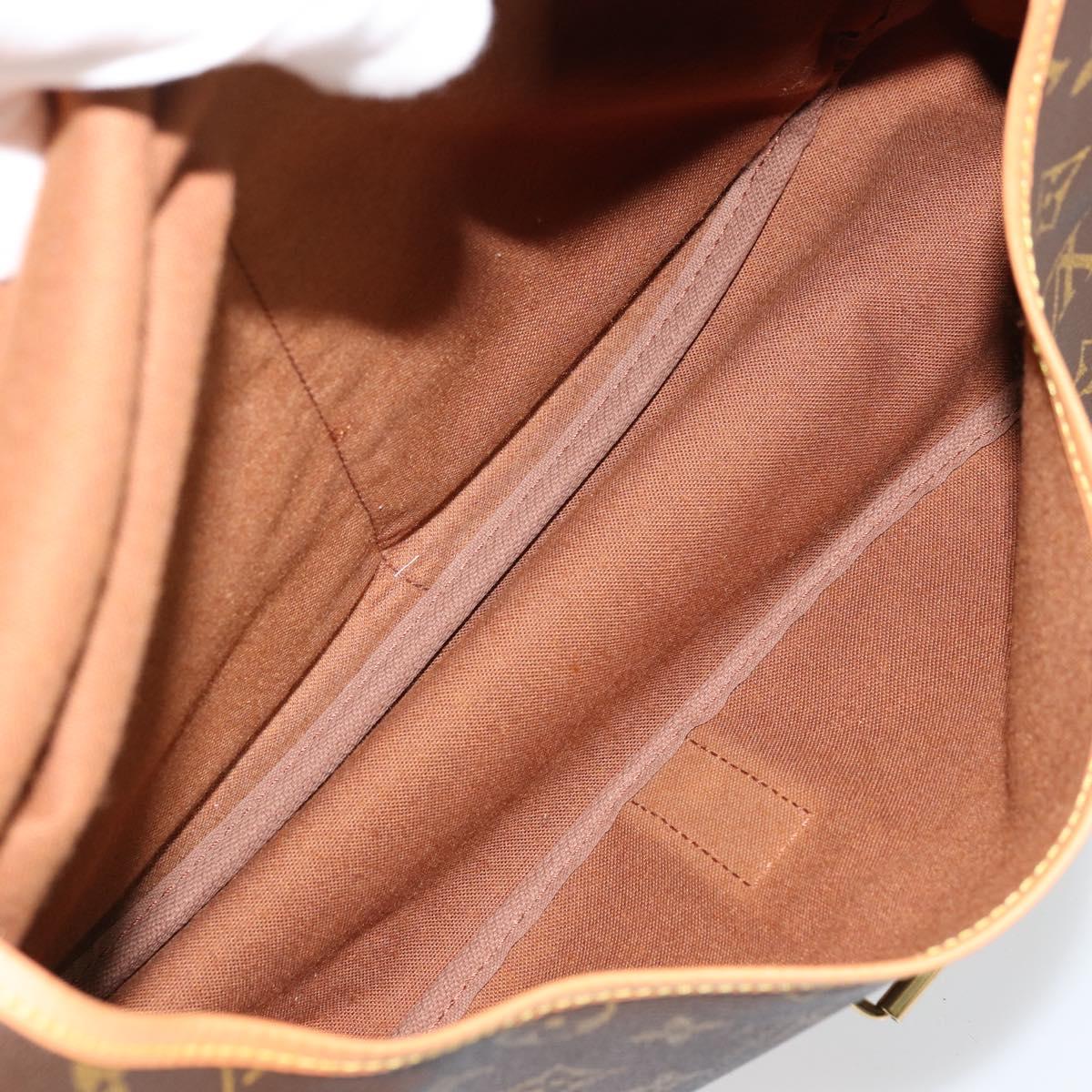 LOUIS VUITTON Monogram Saumur 35 Shoulder Bag M42254 LV Auth ka4186A