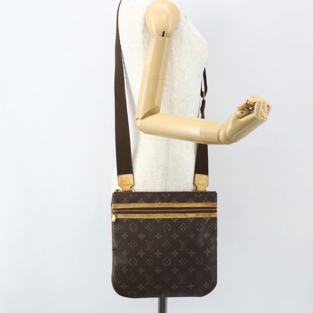 LOUIS VUITTON Monogram Pochette Bosphore Shoulder Bag M40044 LV Auth ka419