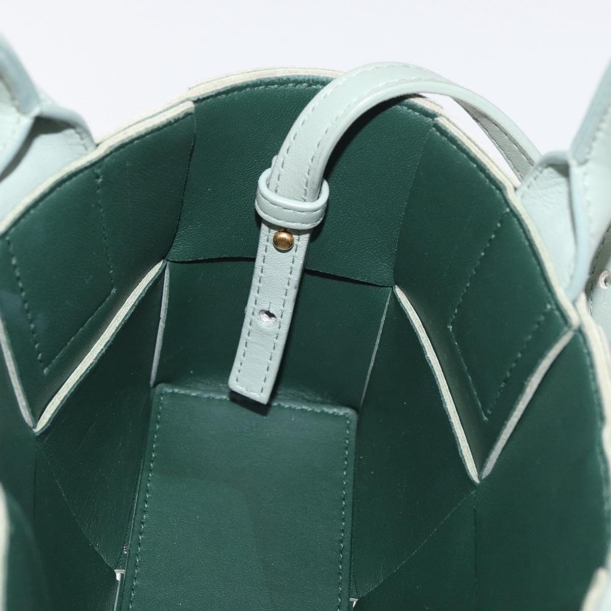 BOTTEGA VENETA MAXI INTRECCIATO Arcomini Bag 2way Pastel Green Auth ka4195A