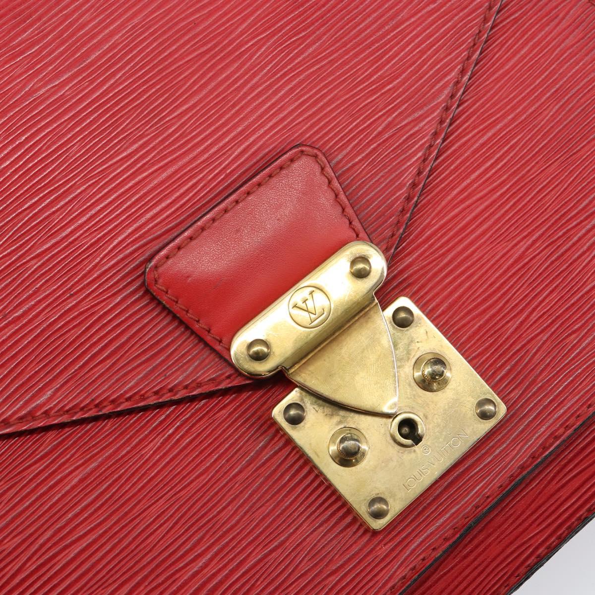 LOUIS VUITTON Epi Monceau 28 Hand Bag Red M40783 LV Auth ka420