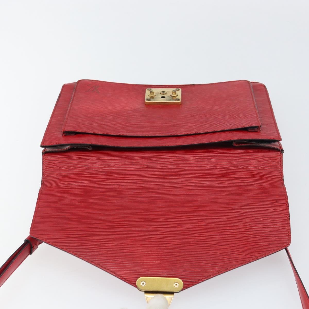 LOUIS VUITTON Epi Monceau 28 Hand Bag Red M40783 LV Auth ka420