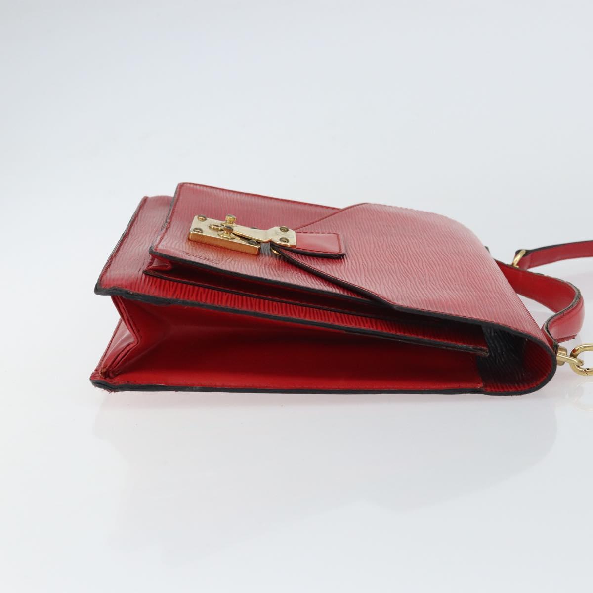 LOUIS VUITTON Epi Monceau 28 Hand Bag Red M40783 LV Auth ka420