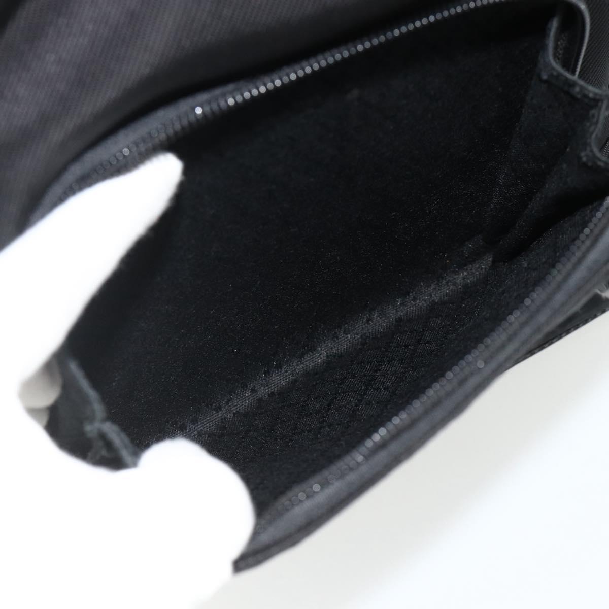 GUCCI Bamboo Bag Patent leather Black Silver 003 2058 0059 5 Auth ka4208