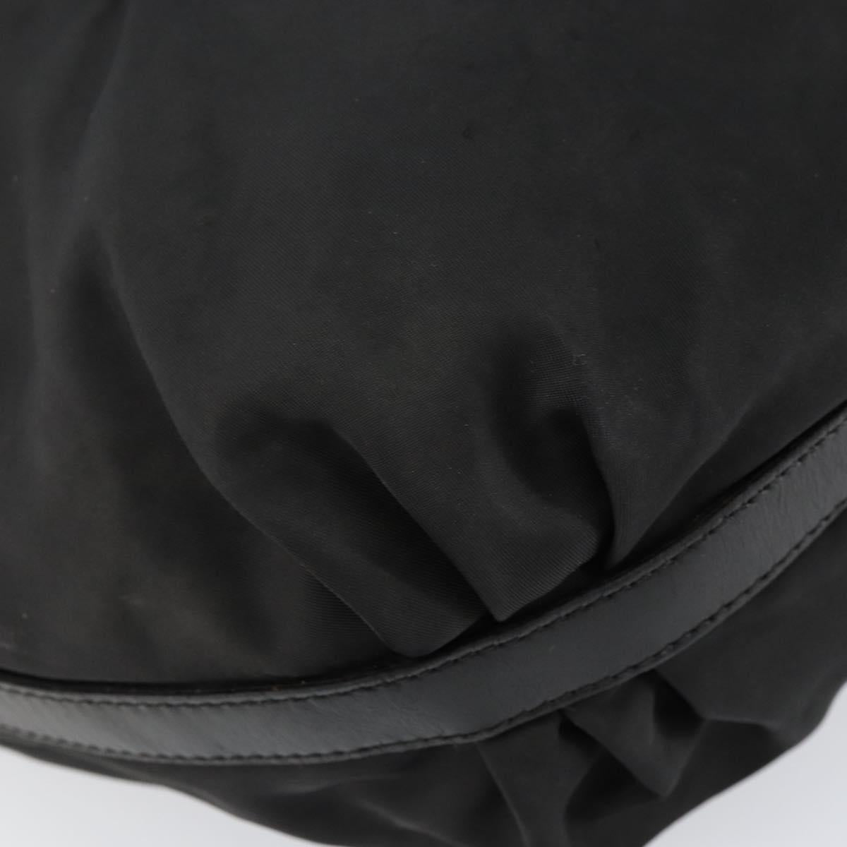 PRADA Shoulder Bag Nylon Black Silver Auth ka421