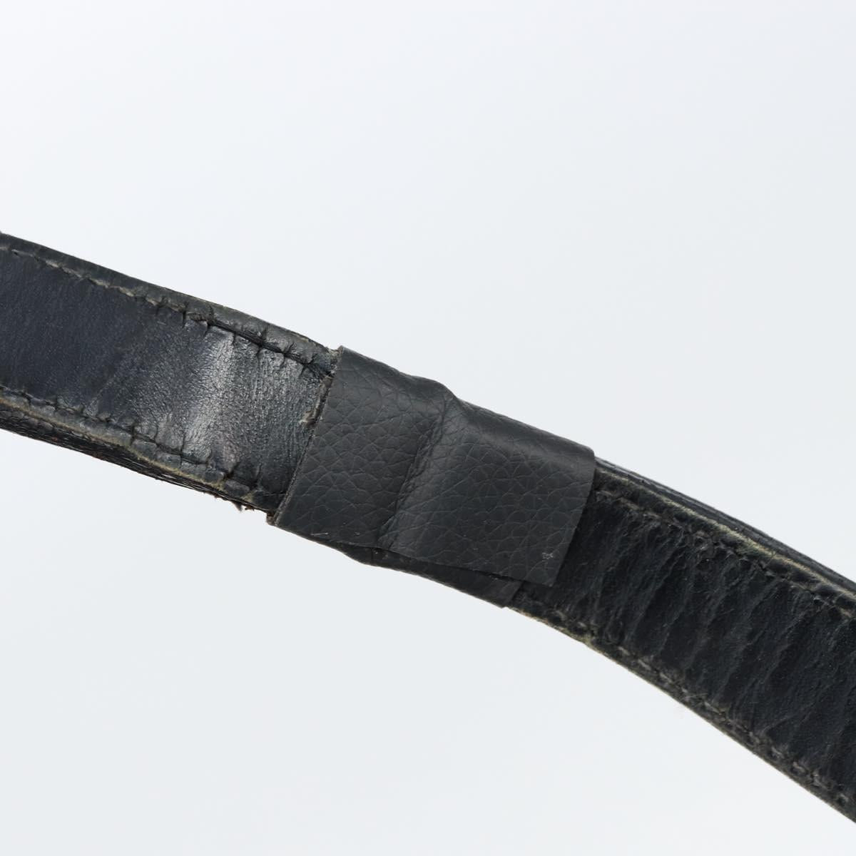 PRADA Shoulder Bag Nylon Black Silver Auth ka421