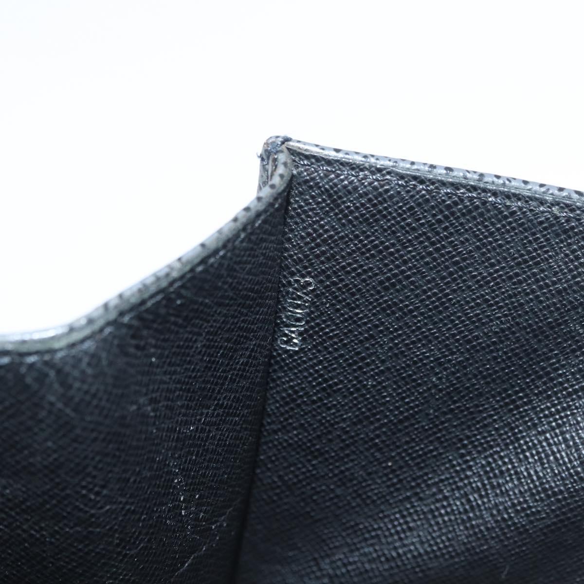 LOUIS VUITTON Taiga Selenga Clutch Bag Ardoise M30782 LV Auth ka4213