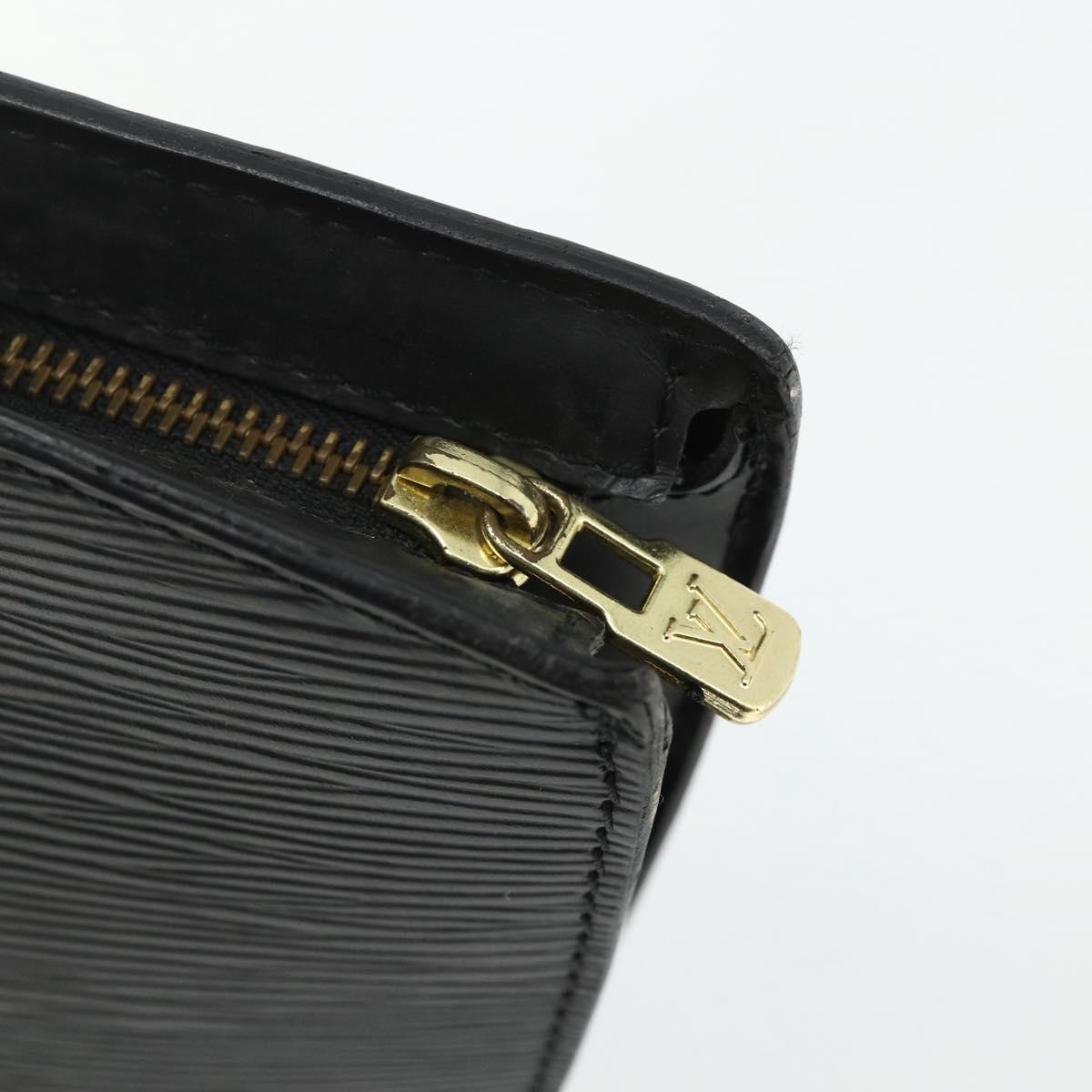 LOUIS VUITTON Epi Saint Jacques Hand Bag Black M52272 LV Auth ka4214