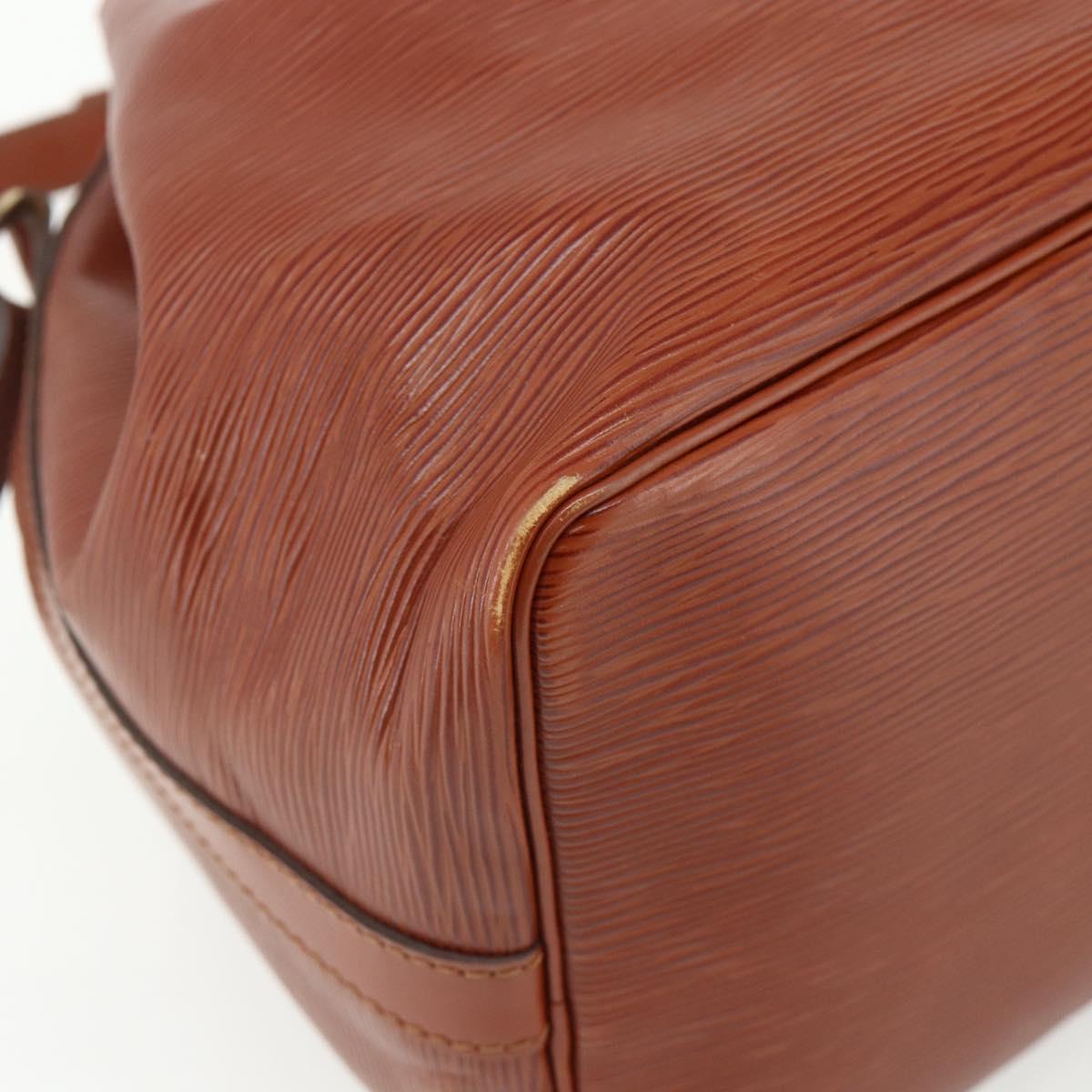 LOUIS VUITTON Epi Petit Noe Shoulder Bag Brown M44103 LV Auth ka4218