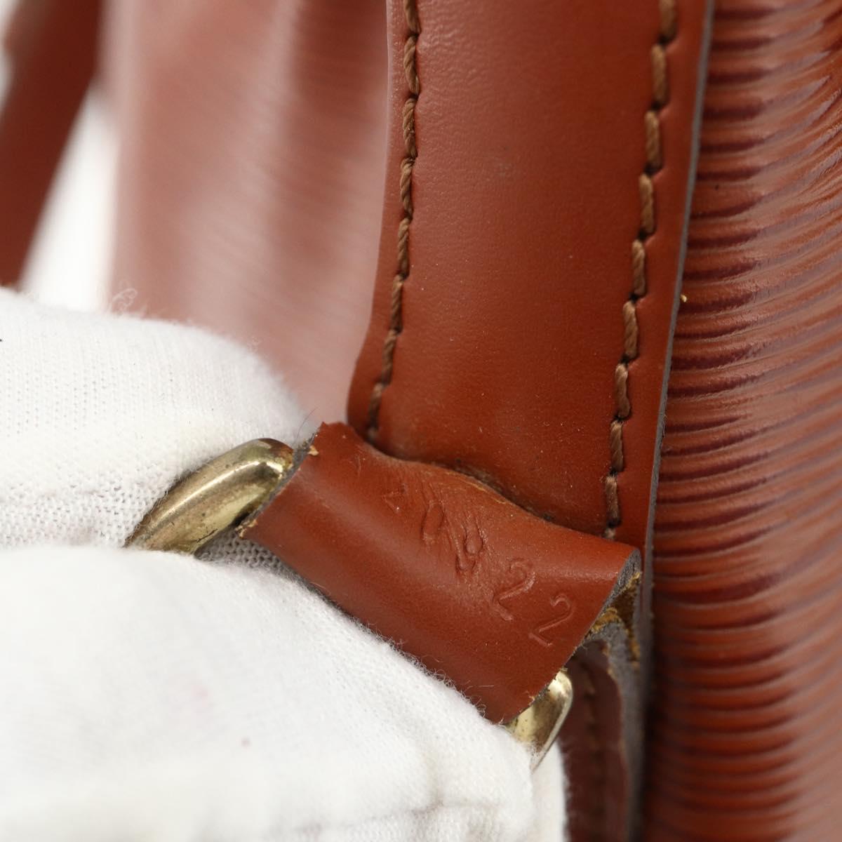 LOUIS VUITTON Epi Petit Noe Shoulder Bag Brown M44103 LV Auth ka4218