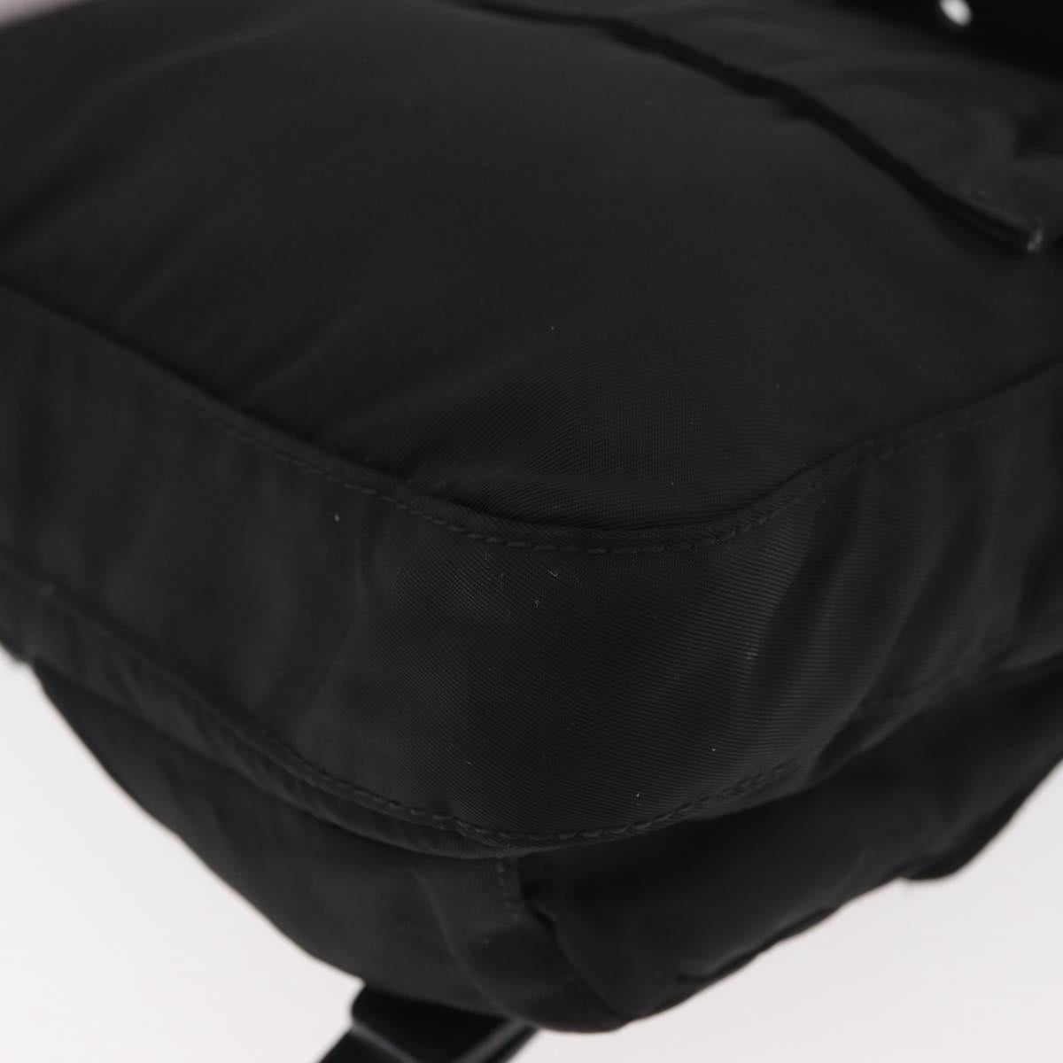 PRADA Body Bag Nylon Black Silver Auth ka4222A