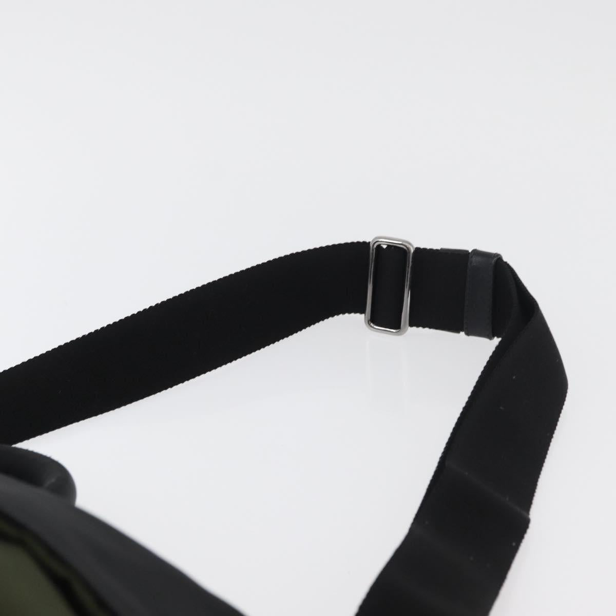 PRADA Hand Bag Nylon 2way Green Silver black Auth ka4229A