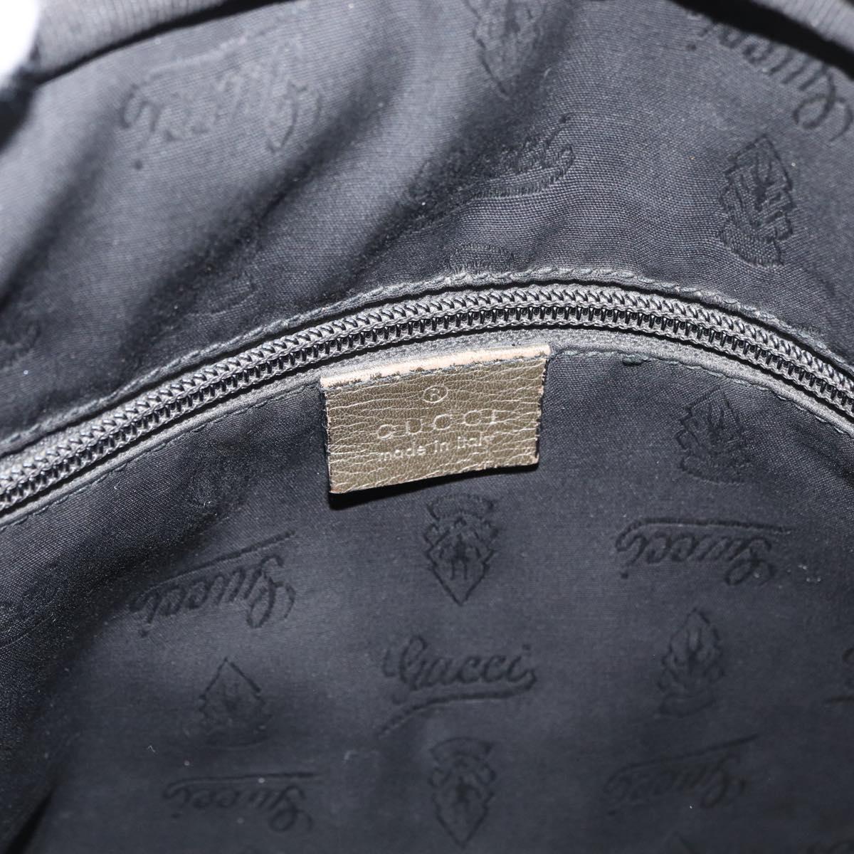 GUCCI GG Implementation Shoulder Bag PVC Bronze Silver 201448 Auth ka4233