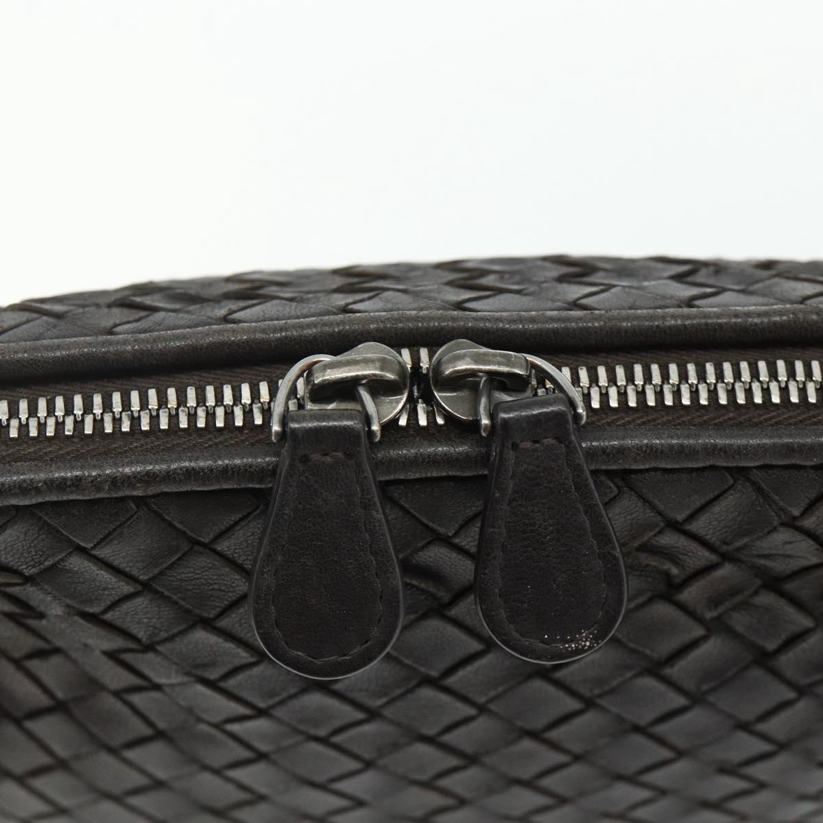 BOTTEGA VENETA INTRECCIATO Shoulder Bag Leather Brown Auth ka4234A