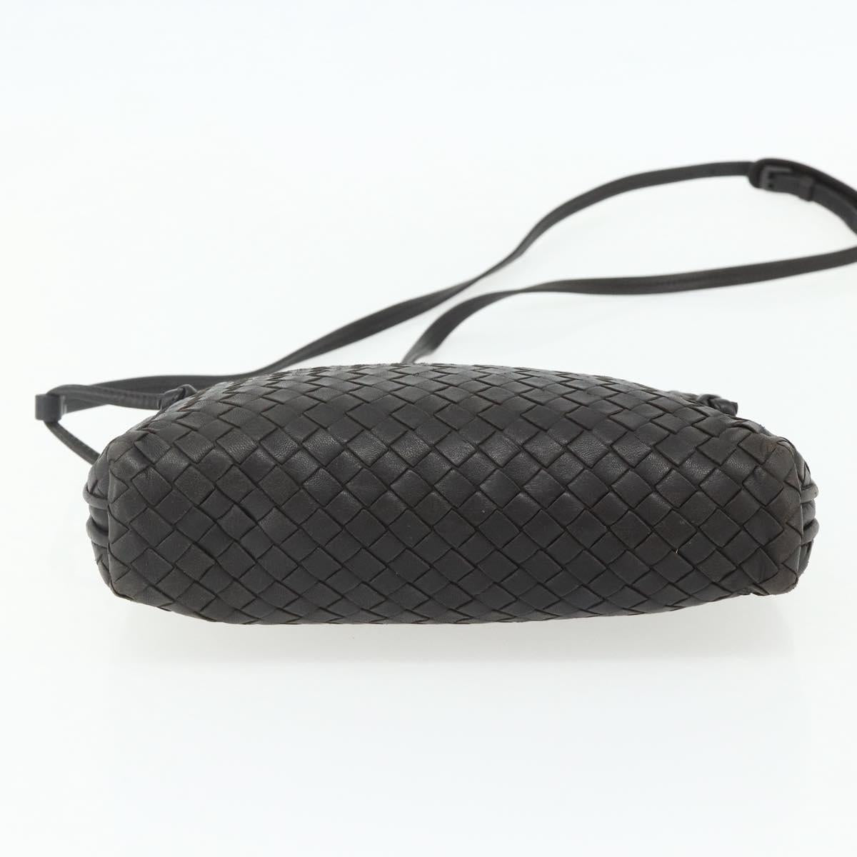 BOTTEGA VENETA INTRECCIATO Shoulder Bag Leather Brown Auth ka4234A