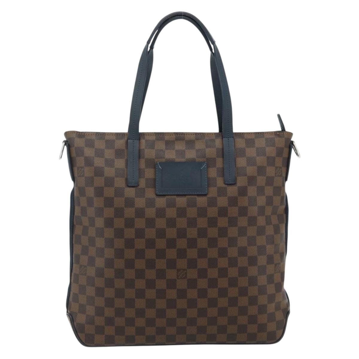 LOUIS VUITTON Damier Ebene Herald Tote Bag N41255 LV Auth ka4237