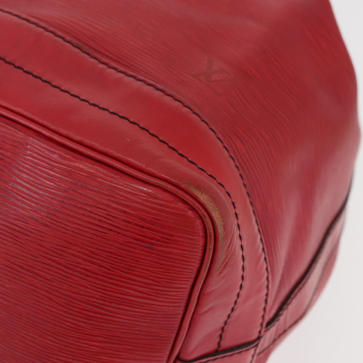 LOUIS VUITTON Epi Noe Shoulder Bag Red M44007 LV Auth ka4241