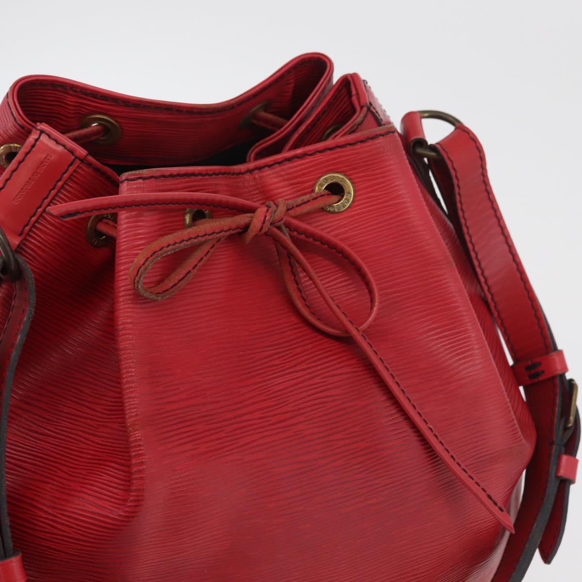 LOUIS VUITTON Epi Noe Shoulder Bag Red M44007 LV Auth ka4241
