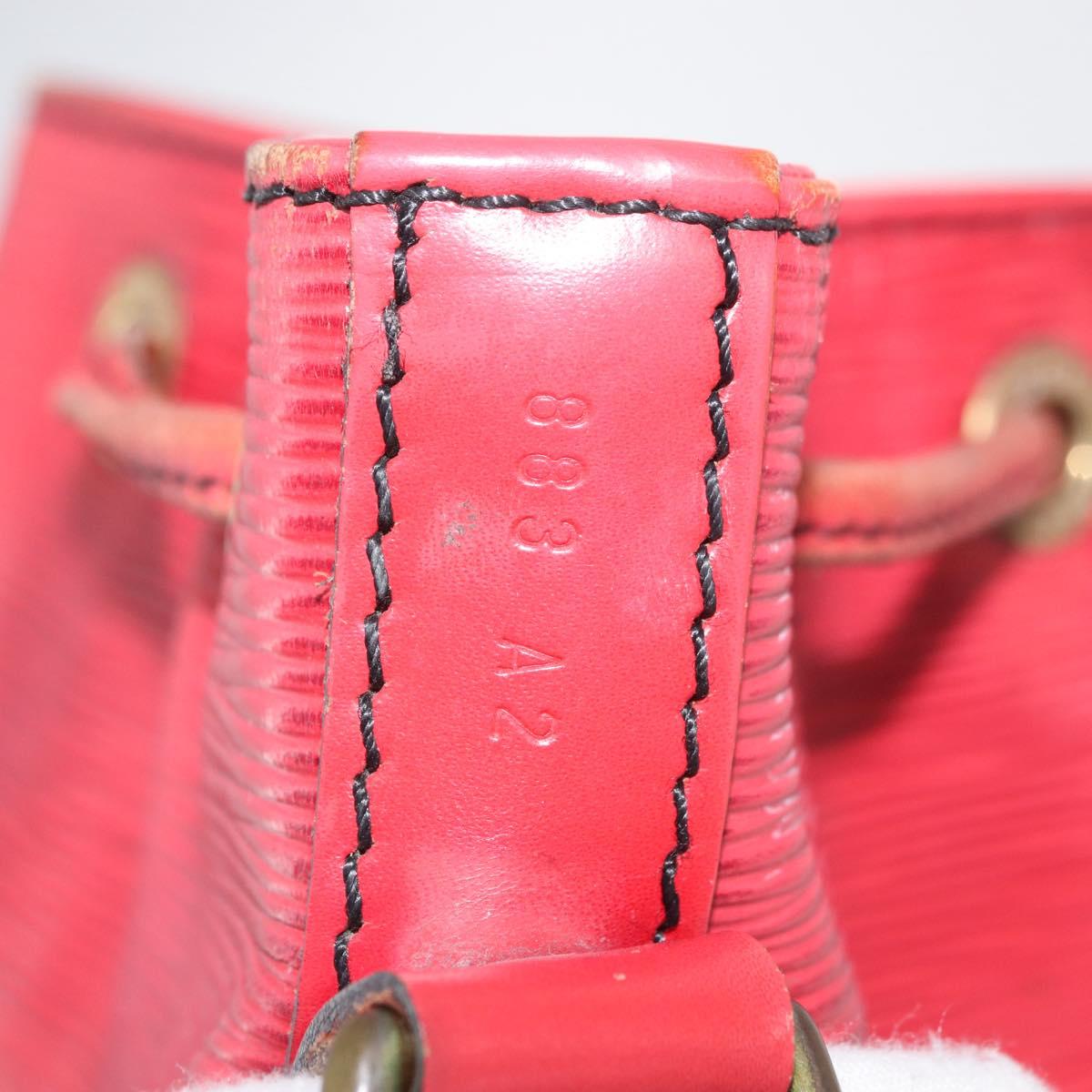 LOUIS VUITTON Epi Noe Shoulder Bag Red M44007 LV Auth ka4241