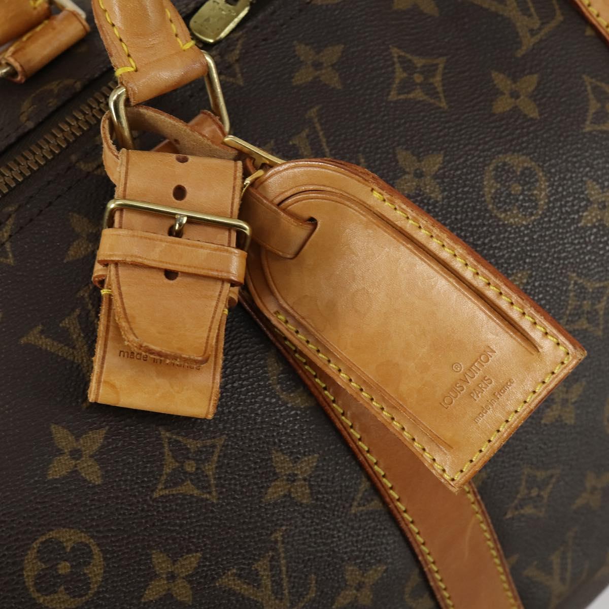 LOUIS VUITTON Monogram Keepall Bandouliere 50 Boston Bag M41416 LV Auth ka425