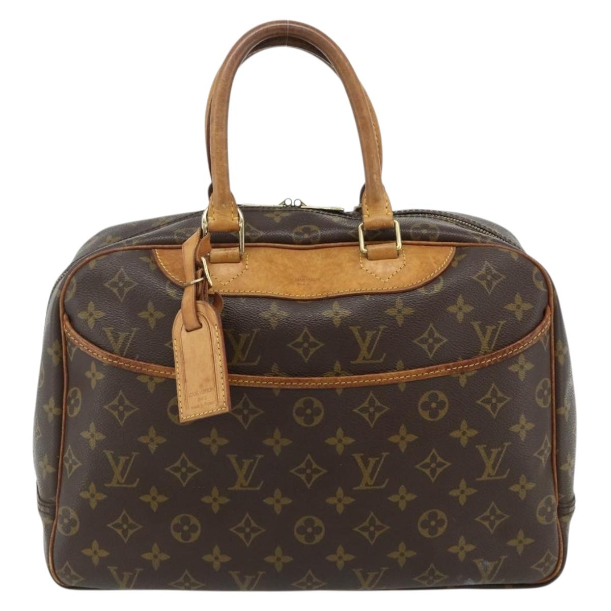 LOUIS VUITTON Monogram Deauville Hand Bag M47270 LV Auth ka4251