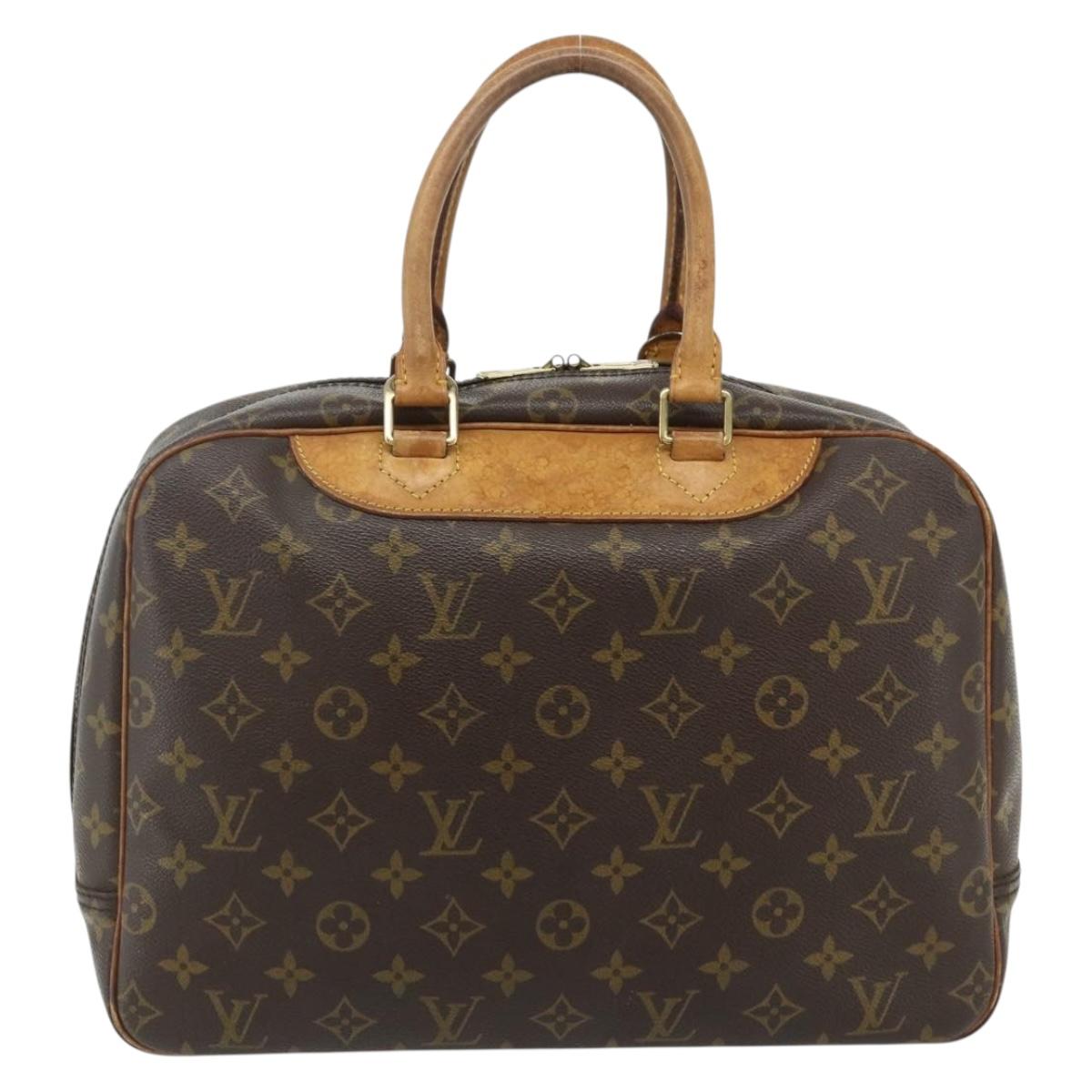 LOUIS VUITTON Monogram Deauville Hand Bag M47270 LV Auth ka4251