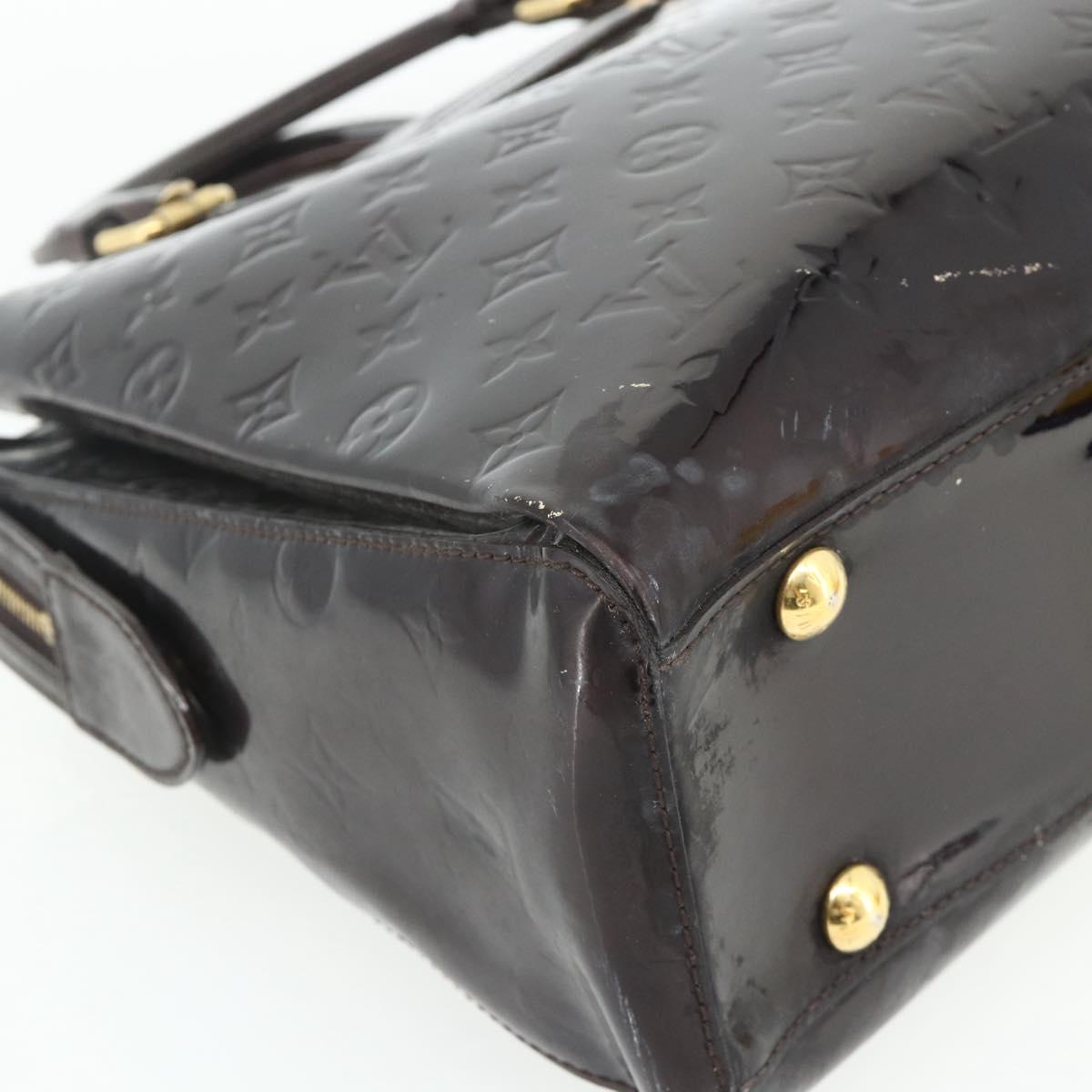 LOUIS VUITTON Monogram Vernis Melrose Avenue Bag Amarante M93757 LV Auth ka4259
