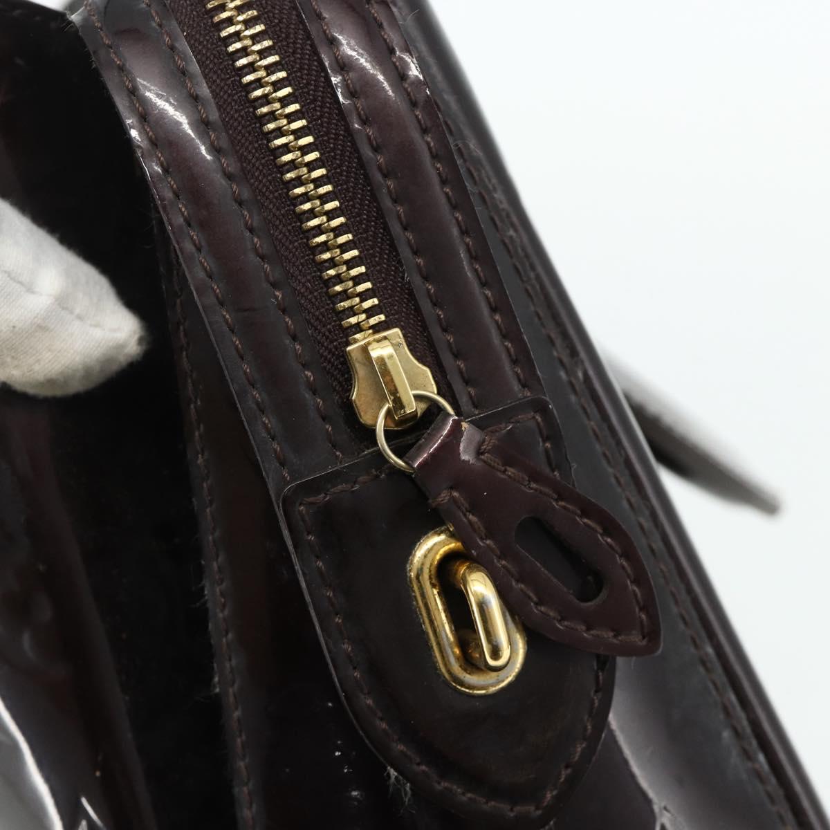 LOUIS VUITTON Monogram Vernis Melrose Avenue Bag Amarante M93757 LV Auth ka4259