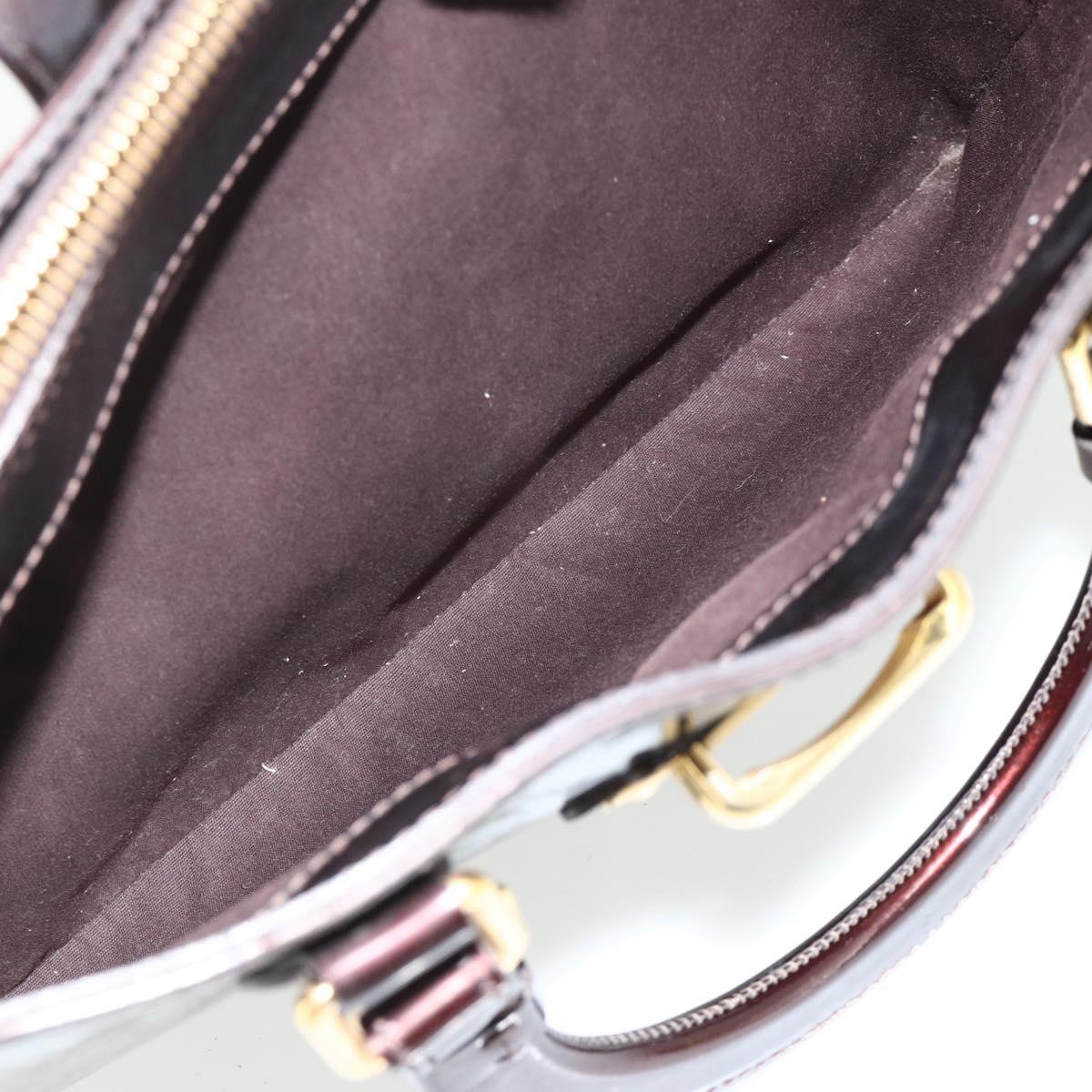 LOUIS VUITTON Monogram Vernis Melrose Avenue Bag Amarante M93757 LV Auth ka4259