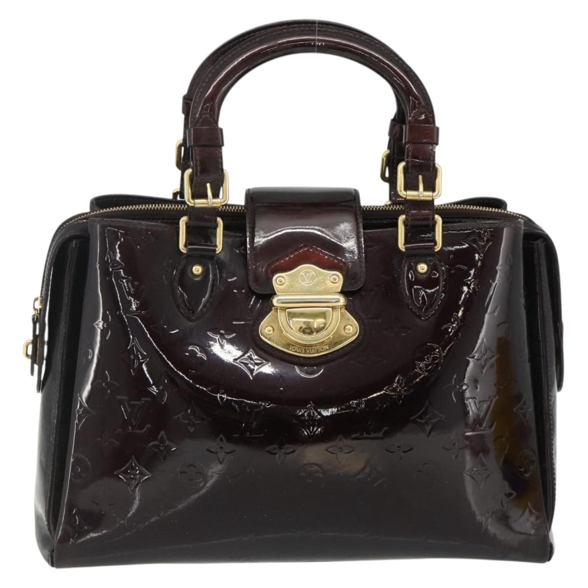 LOUIS VUITTON Monogram Vernis Melrose Avenue Bag Amarante M93757 LV Auth ka4259