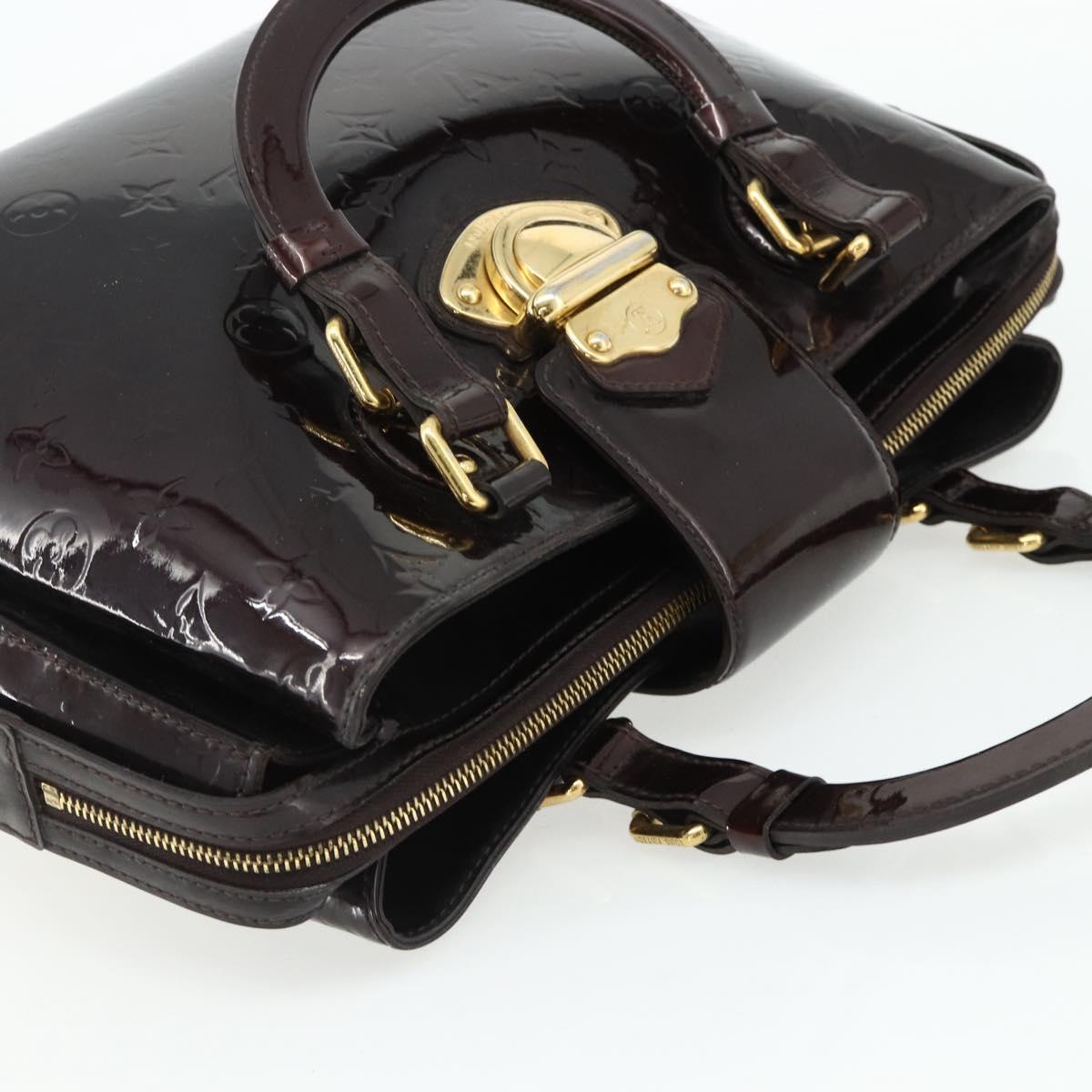 LOUIS VUITTON Monogram Vernis Melrose Avenue Bag Amarante M93757 LV Auth ka4259