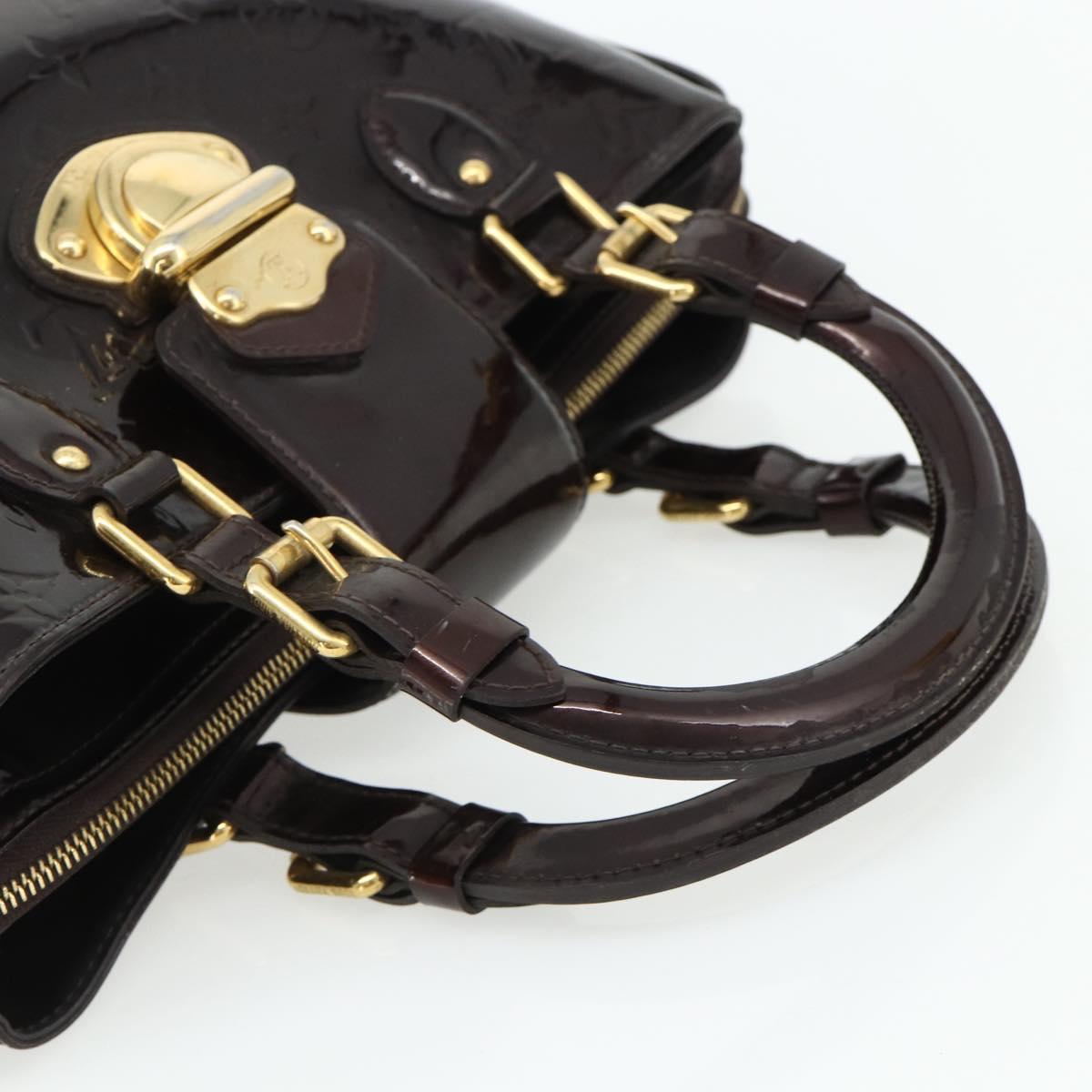 LOUIS VUITTON Monogram Vernis Melrose Avenue Bag Amarante M93757 LV Auth ka4259