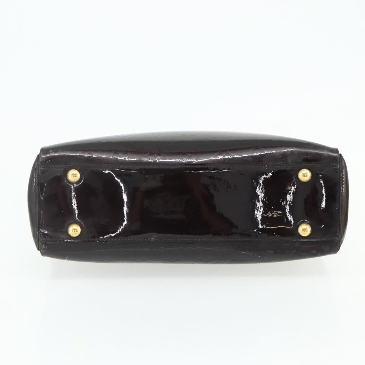 LOUIS VUITTON Monogram Vernis Melrose Avenue Bag Amarante M93757 LV Auth ka4259