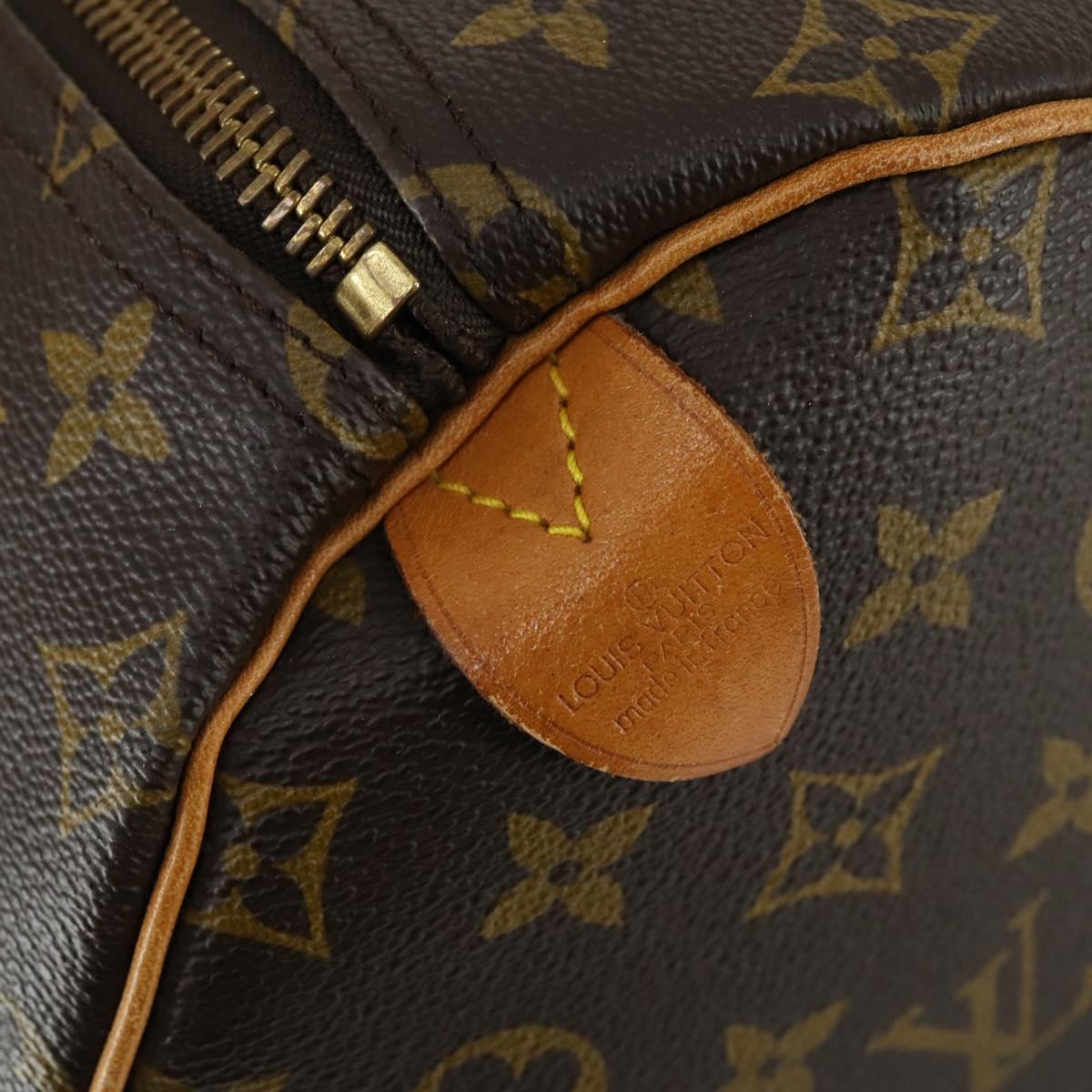 LOUIS VUITTON Monogram Keepall 55 Boston Bag M41424 LV Auth ka426