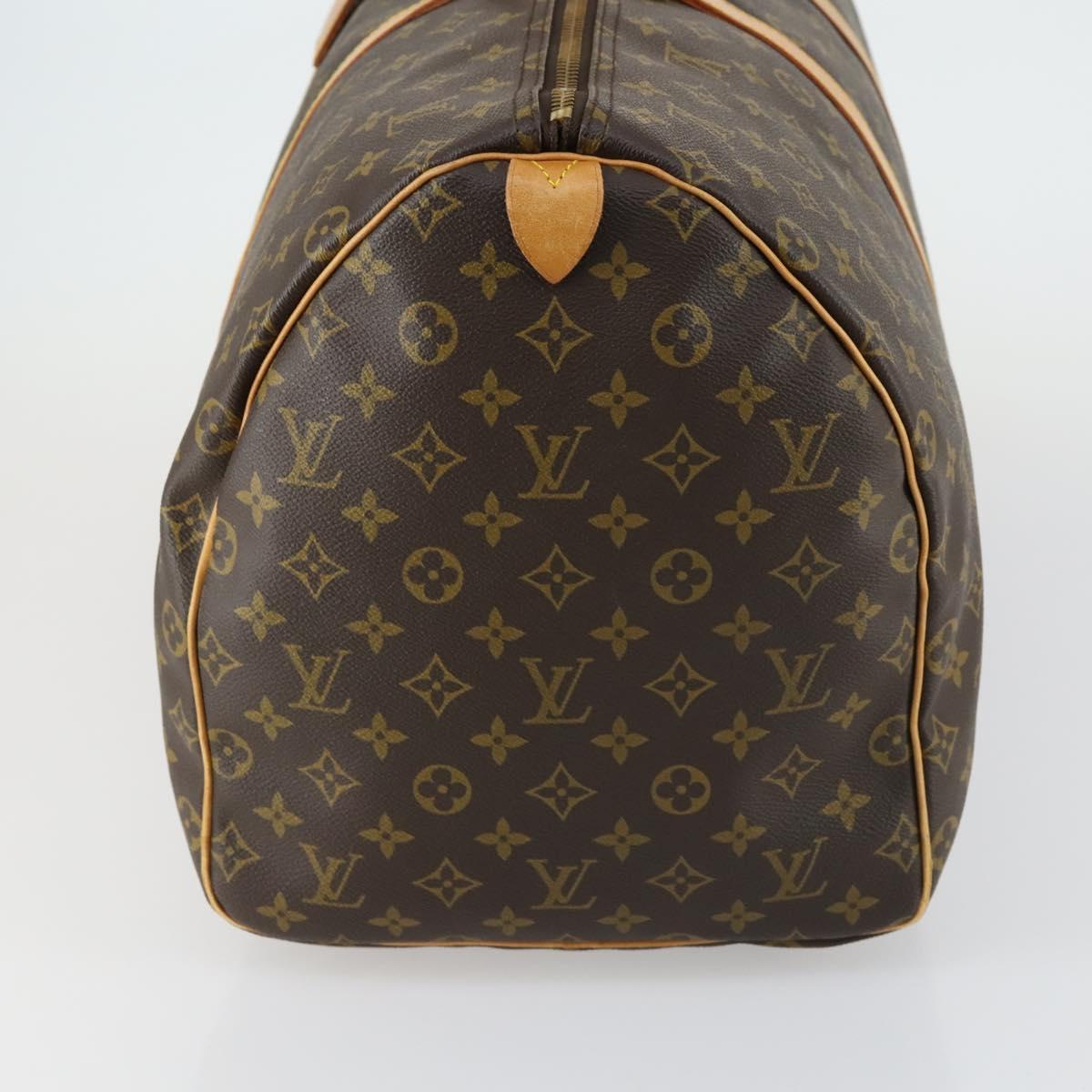 LOUIS VUITTON Monogram Keepall 55 Boston Bag M41424 LV Auth ka426
