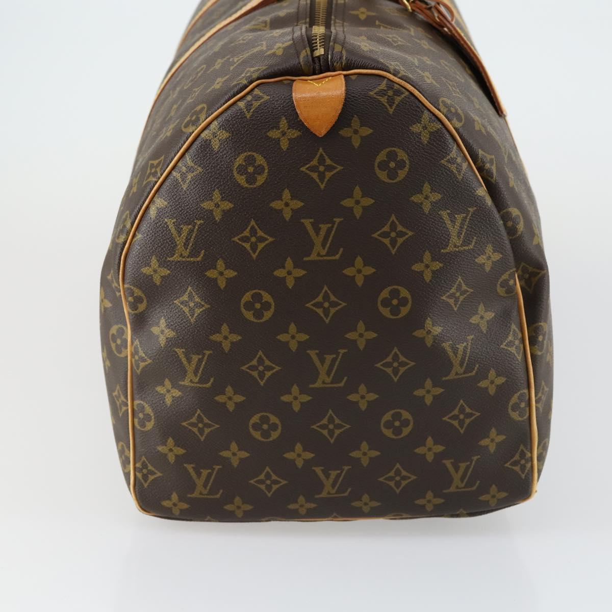 LOUIS VUITTON Monogram Keepall 55 Boston Bag M41424 LV Auth ka426