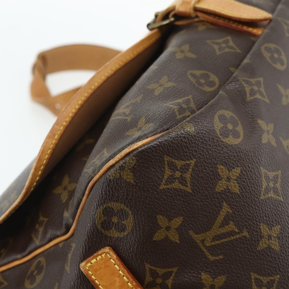 LOUIS VUITTON Monogram Saumur 35 Shoulder Bag M42254 LV Auth ka4266