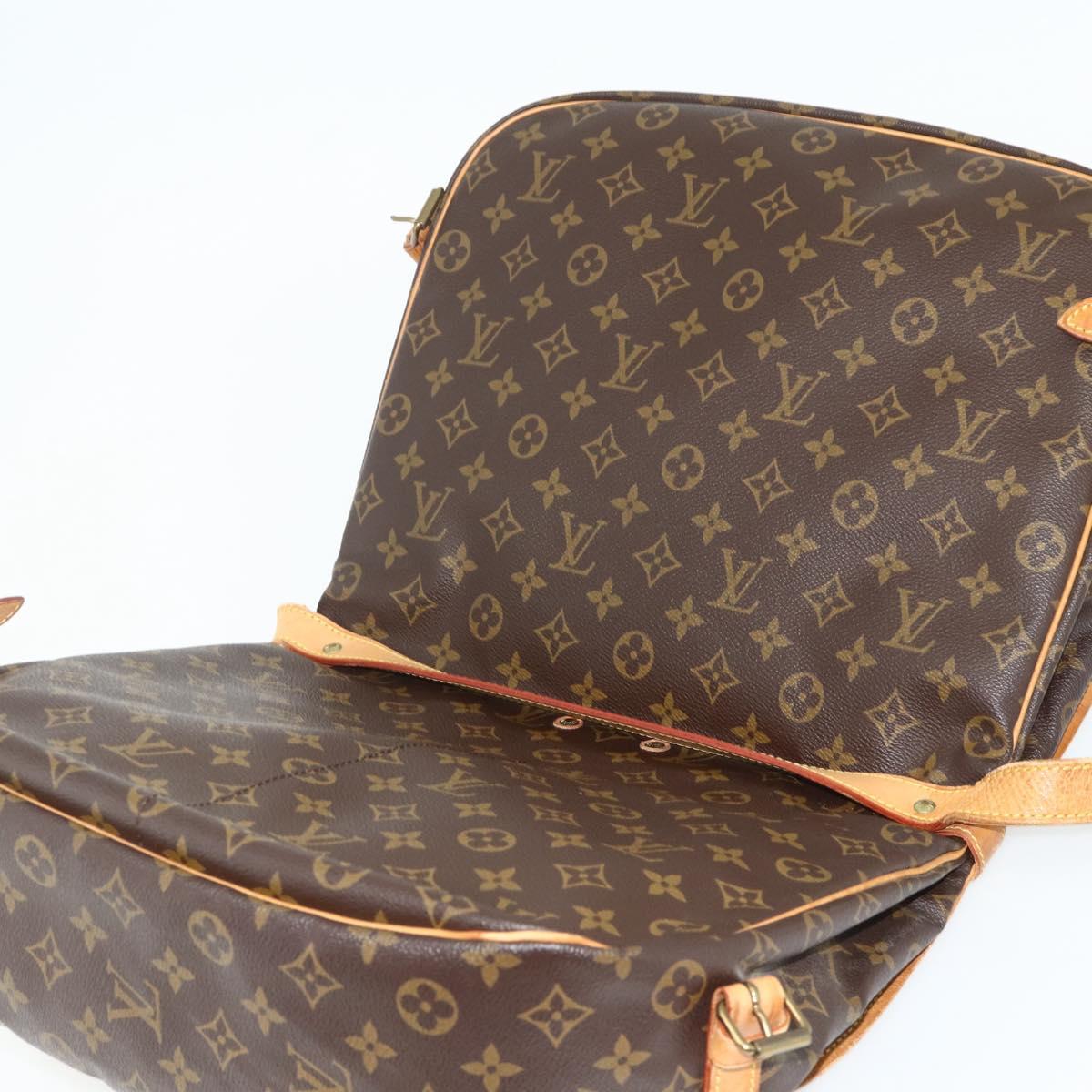 LOUIS VUITTON Monogram Saumur 35 Shoulder Bag M42254 LV Auth ka4266