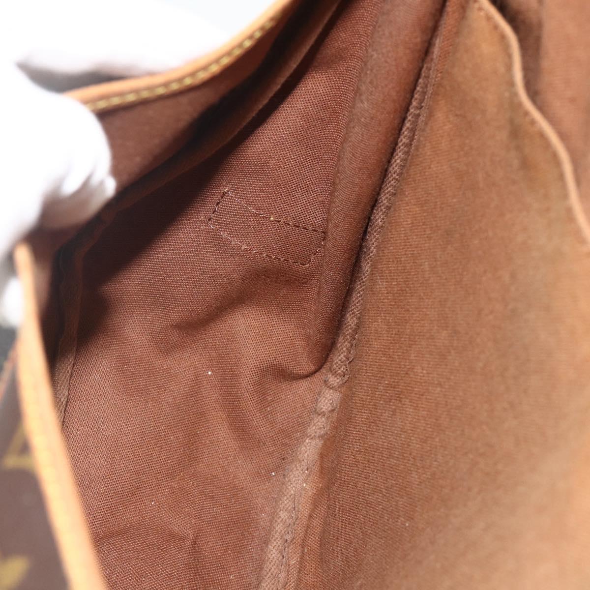 LOUIS VUITTON Monogram Saumur 35 Shoulder Bag M42254 LV Auth ka4266
