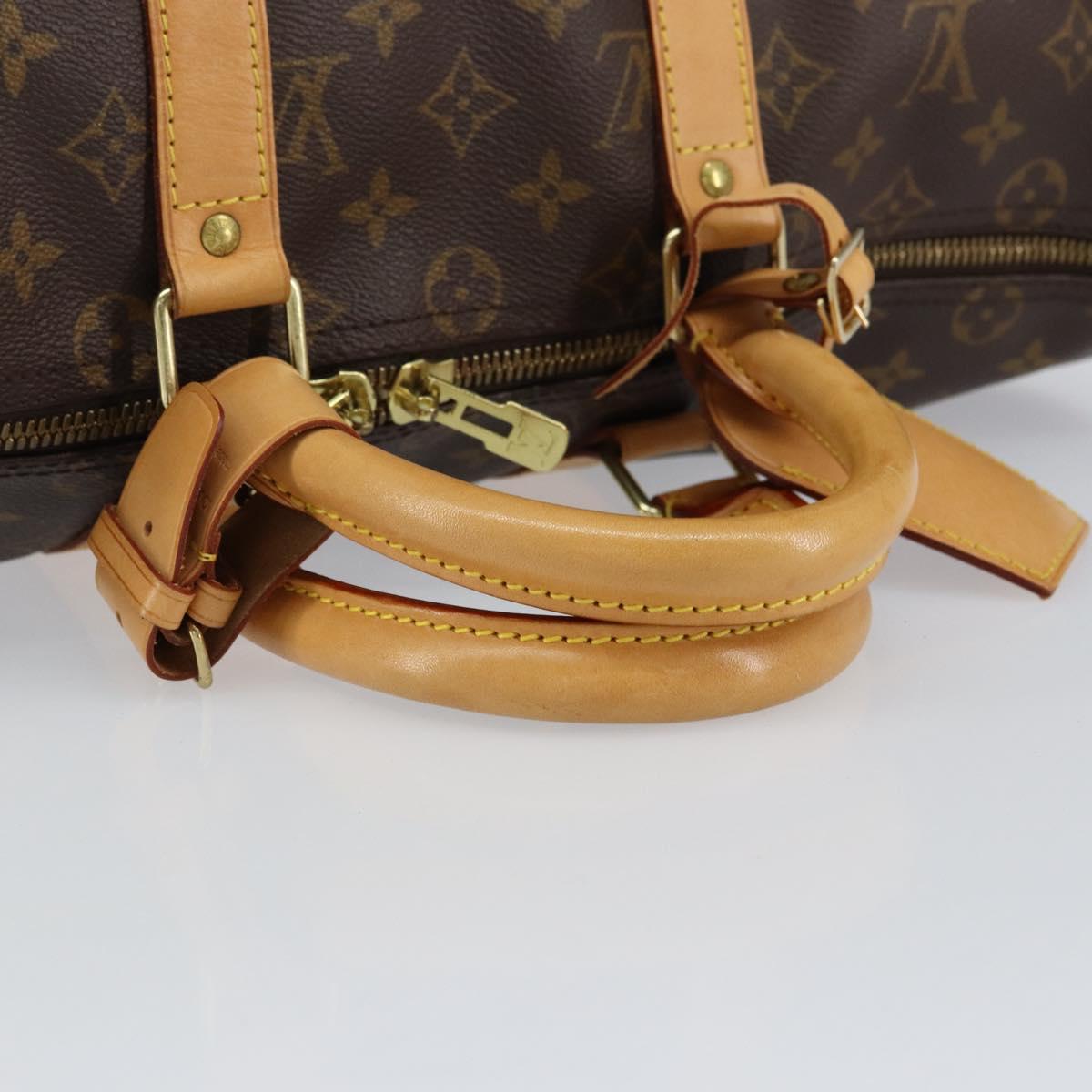 LOUIS VUITTON Monogram Keepall Bandouliere 45 Boston Bag M41418 LV Auth ka427