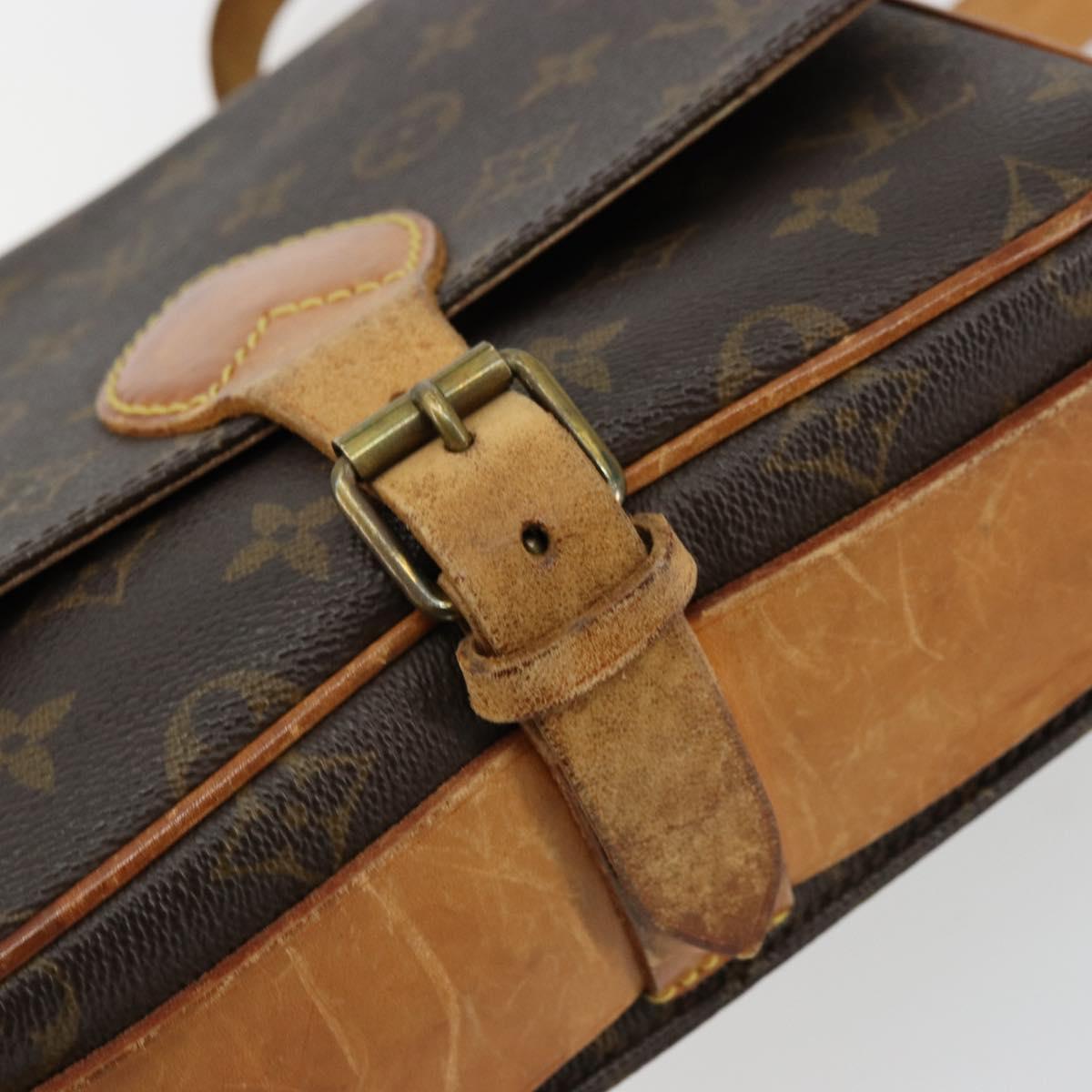 LOUIS VUITTON Monogram Cartouchiere MM Shoulder Bag M51253 LV Auth ka4270