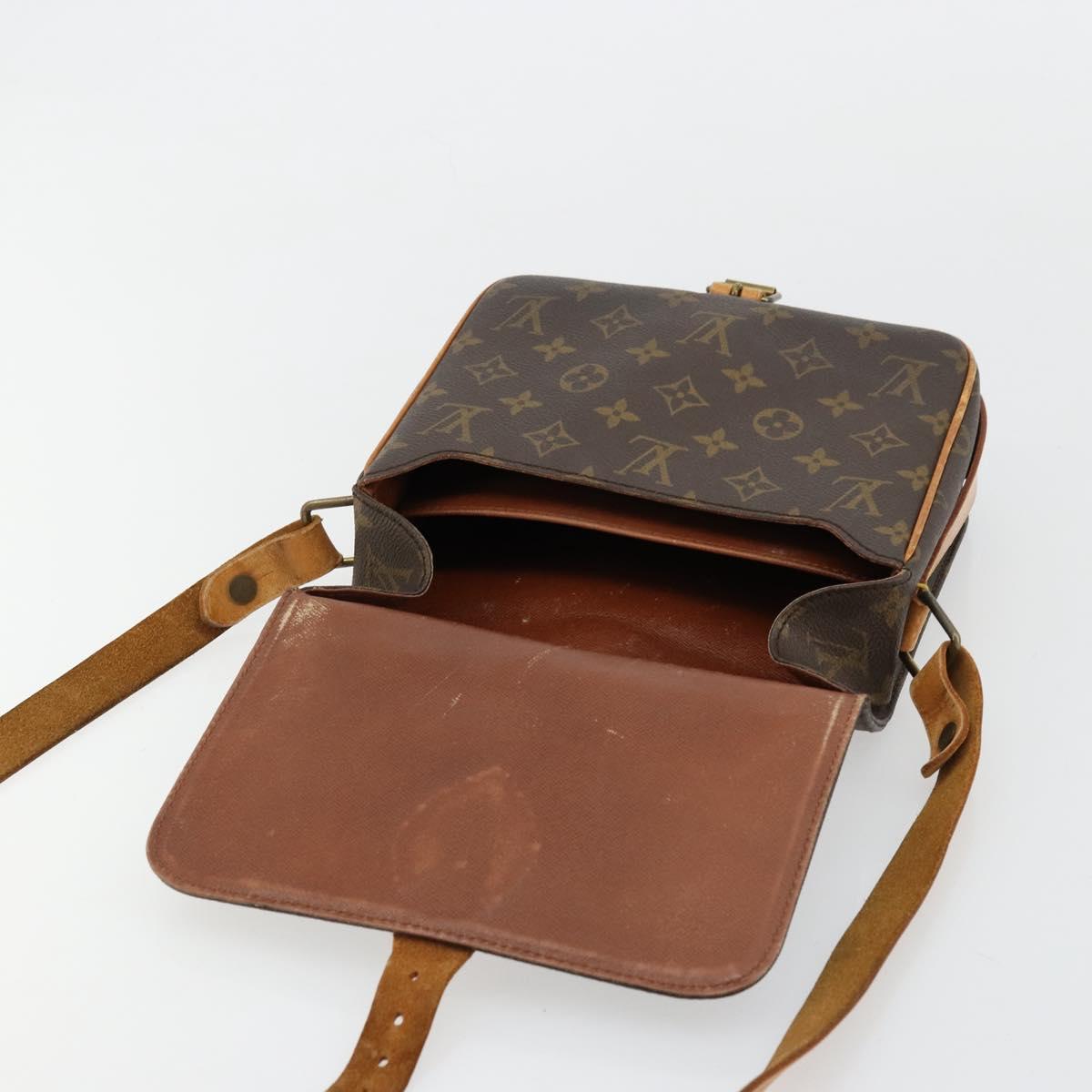 LOUIS VUITTON Monogram Cartouchiere MM Shoulder Bag M51253 LV Auth ka4270