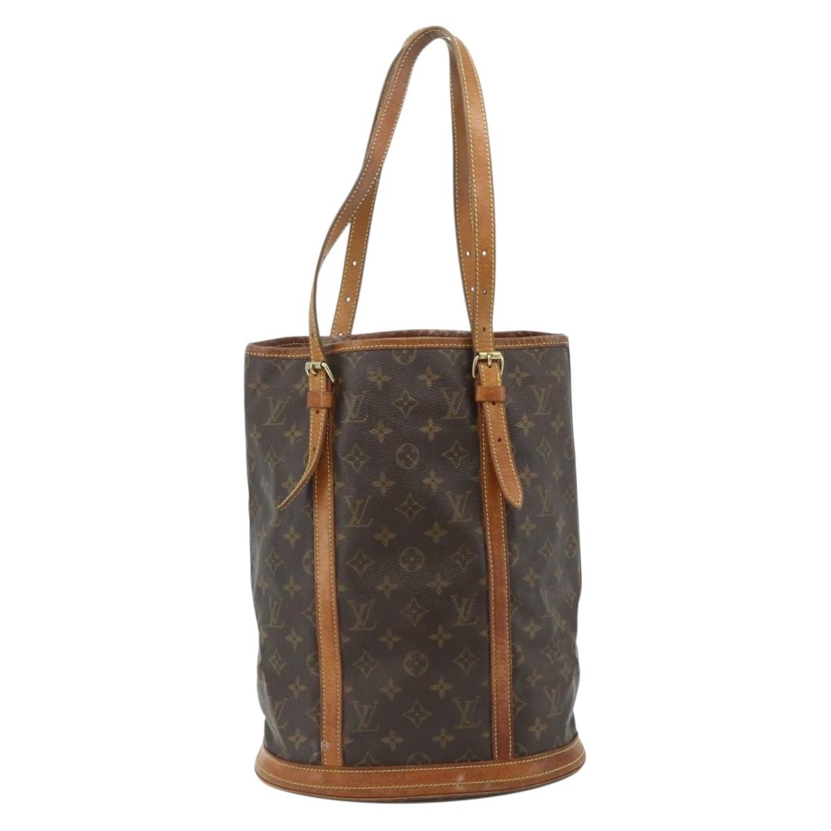 LOUIS VUITTON Monogram Bucket GM Shoulder Bag M42236 LV Auth ka4277