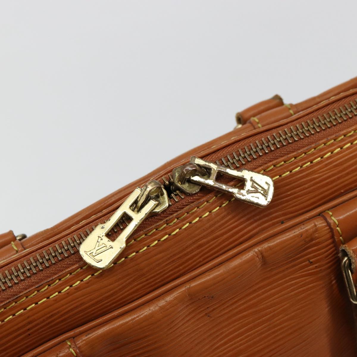 LOUIS VUITTON Epi Porte Documents Voyage Bag Zipangu Gold M54478 LV Auth ka4278