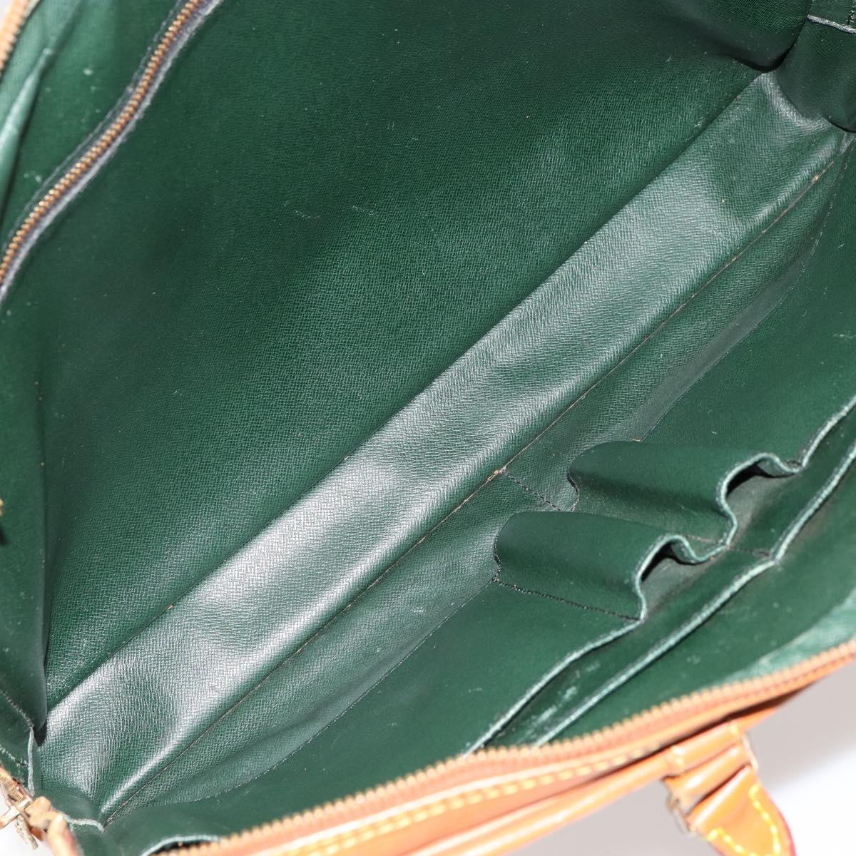 LOUIS VUITTON Epi Porte Documents Voyage Bag Zipangu Gold M54478 LV Auth ka4278