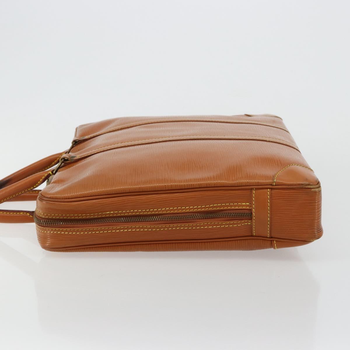 LOUIS VUITTON Epi Porte Documents Voyage Bag Zipangu Gold M54478 LV Auth ka4278