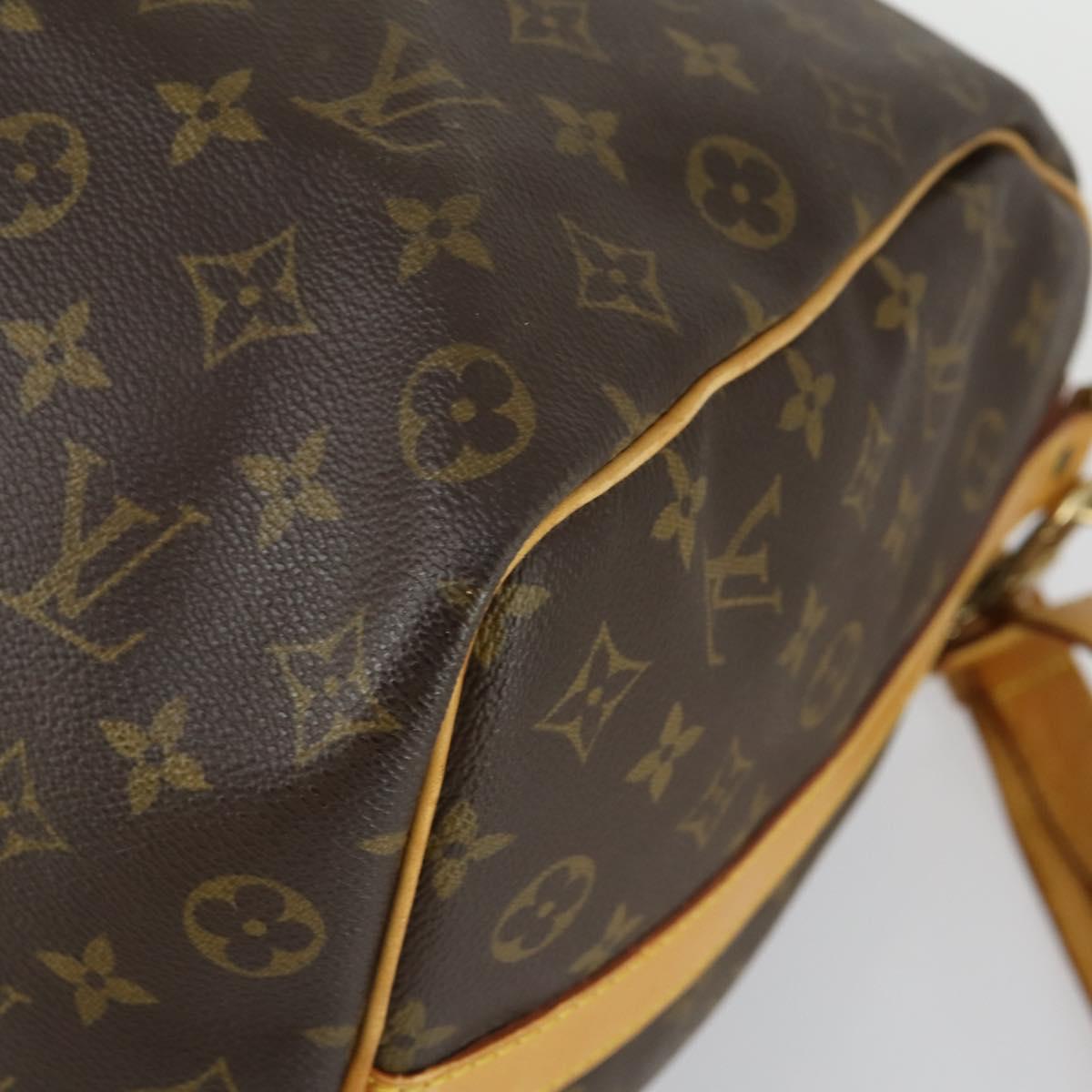 LOUIS VUITTON Monogram Keepall Bandouliere 50 Boston Bag M41416 LV Auth ka429